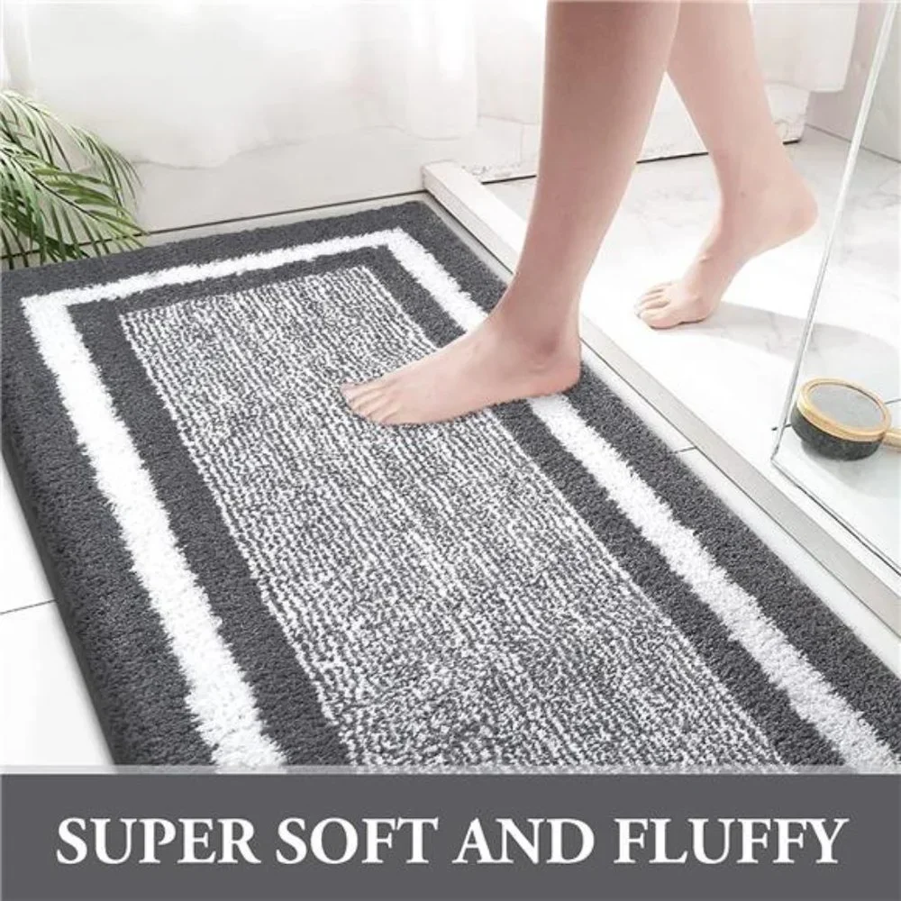 Non-Slip Fluffy Soft Plush Microfiber Bath Rugs 59